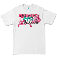 White nobody fights alone cancer awareness Premium Tee - CowGirlArtShop