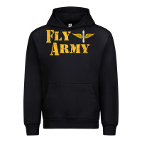 Black Vintage Fly Army Military Pilot Army Aviation Branch Urban Hoodie - Craftify