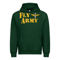 Forest Green Vintage Fly Army Military Pilot Army Aviation Branch Urban Hoodie - Craftify