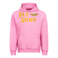 Fuchsia Pink Vintage Fly Army Military Pilot Army Aviation Branch Urban Hoodie - Craftify