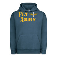 Pigment Midnight Navy Vintage Fly Army Military Pilot Army Aviation Branch Urban Hoodie - Craftify