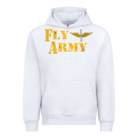 White Vintage Fly Army Military Pilot Army Aviation Branch Urban Hoodie - Craftify