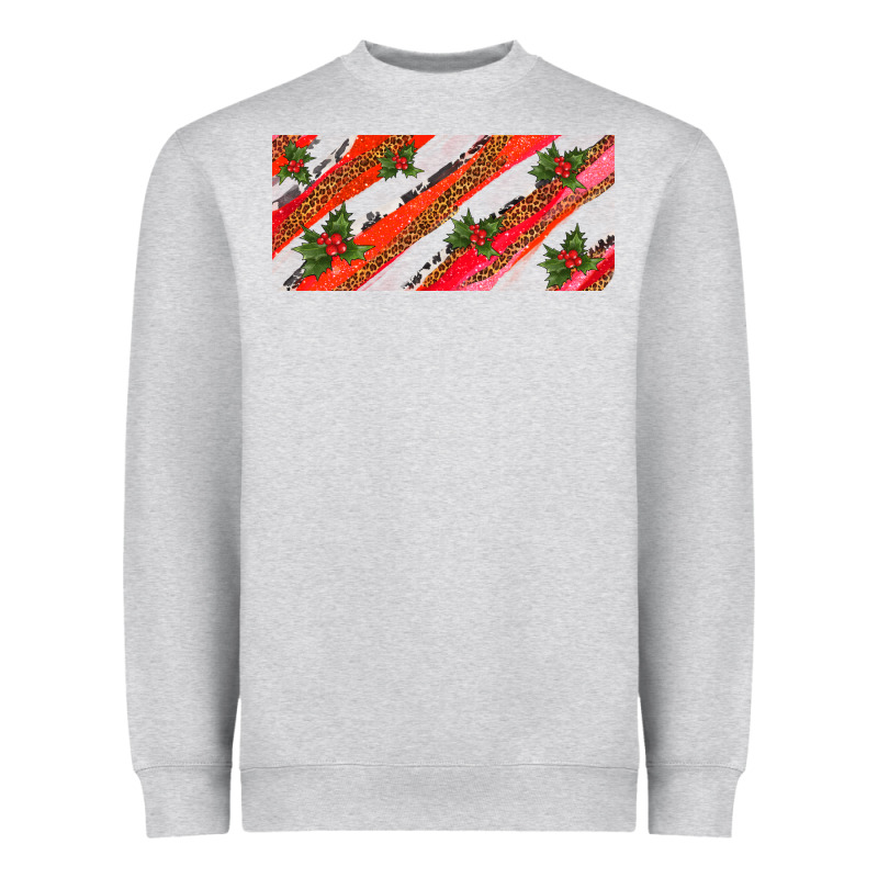 Leopar And Cowhide With Mistletoe Heavyweight Sweatshirt by AdoDesignShop | Teevron