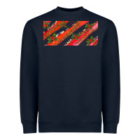 Navy leopar and cowhide with mistletoe Heavyweight Sweatshirt - AdoDesignShop