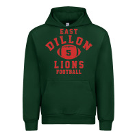 Forest Green Friday Night Lights East Dillon Lions Football Jersey Urban Hoodie - Craftify