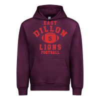 Mauve Wine Friday Night Lights East Dillon Lions Football Jersey Urban Hoodie - Craftify