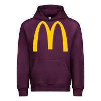 Mauve Wine mcd onald's golden arches Urban Hoodie - Craftify