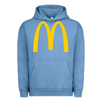 Pigment Pebble Blue mcd onald's golden arches Urban Hoodie - Craftify