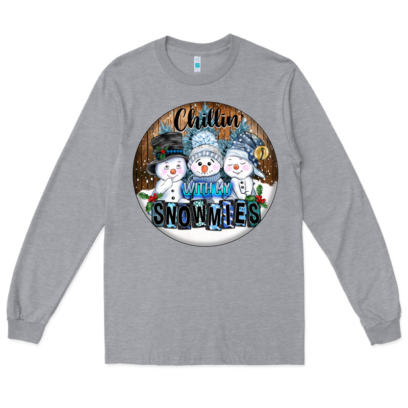 Chillin With My Snowmies Long Sleeve Tee by FaDigitalArtStudio | Teevron