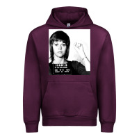 Mauve Wine Jane Fonda Mugshot GIFT Urban Hoodie - Craftify