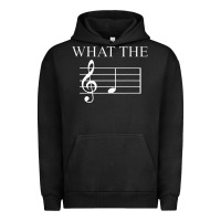 Pigment Black what the f note key music humor gift Urban Hoodie - Craftify