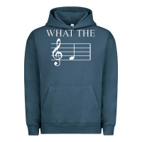 Pigment Midnight Navy what the f note key music humor gift Urban Hoodie - Craftify