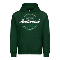 Forest Green womens redwood national park california gifts souvenir ca v neck t shi Urban Hoodie - Craftify