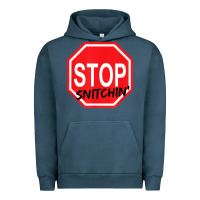Pigment Midnight Navy stop snitching stop snitchin t shirt Urban Hoodie - Craftify