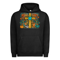 Pigment Black Fall Gemstone Cross Urban Hoodie - RanaPortraitStore