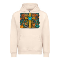 Sandshell Fall Gemstone Cross Urban Hoodie - RanaPortraitStore
