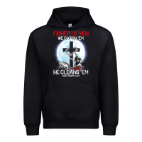 Black fisher of men we catch  em he cleans  em matthew 4 19 Urban Hoodie - Craftify