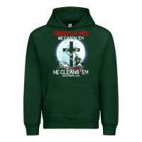 Forest Green fisher of men we catch  em he cleans  em matthew 4 19 Urban Hoodie - Craftify