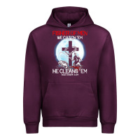 Mauve Wine fisher of men we catch  em he cleans  em matthew 4 19 Urban Hoodie - Craftify