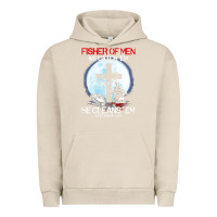 Pigment French Oak fisher of men we catch  em he cleans  em matthew 4 19 Urban Hoodie - Craftify