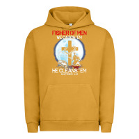 Pigment Peanut Butter fisher of men we catch  em he cleans  em matthew 4 19 Urban Hoodie - Craftify