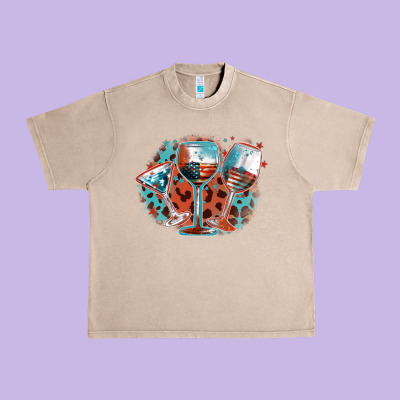 American Wines Urban Heavy Tee Designed By Fadigitalartstudio