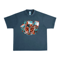 Midnight Navy American wines Urban Heavy Tee - FaDigitalArtStudio