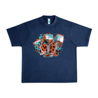 Navy American wines Urban Heavy Tee - FaDigitalArtStudio