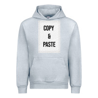 Heather Grey Copy Paste Urban Hoodie - Craftify