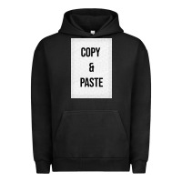 Pigment Black Copy Paste Urban Hoodie - Craftify