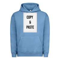 Pigment Pebble Blue Copy Paste Urban Hoodie - Craftify