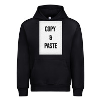 Black Copy Paste Urban Hoodie - Craftify