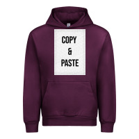 Mauve Wine Copy Paste Urban Hoodie - Craftify