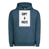 Pigment Midnight Navy Copy Paste Urban Hoodie - Craftify
