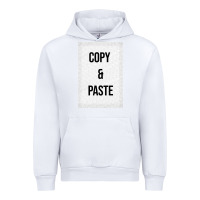 White Copy Paste Urban Hoodie - Craftify