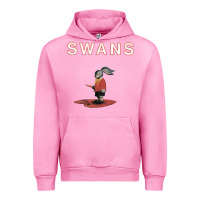 Fuchsia Pink Swans Urban Hoodie - Craftify