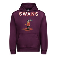 Mauve Wine Swans Urban Hoodie - Craftify