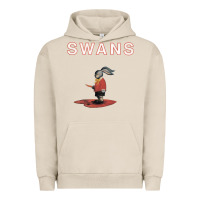 Pigment French Oak Swans Urban Hoodie - Craftify
