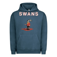 Pigment Midnight Navy Swans Urban Hoodie - Craftify
