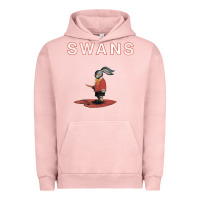 Pigment Salmon Swans Urban Hoodie - Craftify
