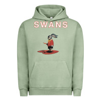 Pigment Oil Green Swans Urban Hoodie - Craftify
