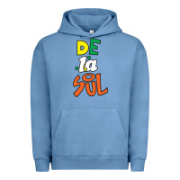 Pigment Pebble Blue De La Soul Print Urban Hoodie - Craftify