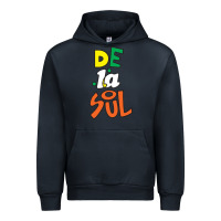 Navy De La Soul Print Urban Hoodie - Craftify