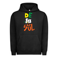 Pigment Black De La Soul Print Urban Hoodie - Craftify