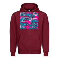 Burgundy usa flag Zipper Hoodie - AdoDesignShop