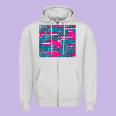 Usa Flag Zipper Hoodie Designed By Adodesignshop