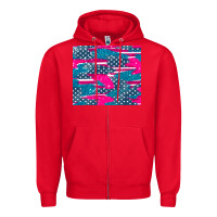 Red usa flag Zipper Hoodie - AdoDesignShop