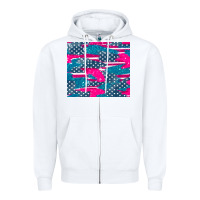 White usa flag Zipper Hoodie - AdoDesignShop