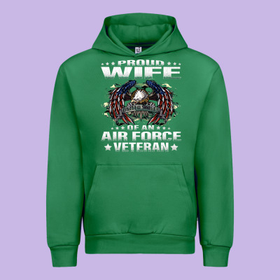 Proud Wife Of An Air Force Veteran Military Vet Spouse Gifts Premium M Urban Hoodie Designed By Craftify