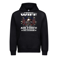 Black proud wife of an air force veteran military vet spouse gifts premium m Urban Hoodie - Craftify